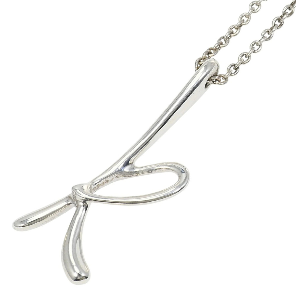 Tiffany & Co. Letter Silver Necklace, Total Weight 2.3g, 42cm, Like New Condi...